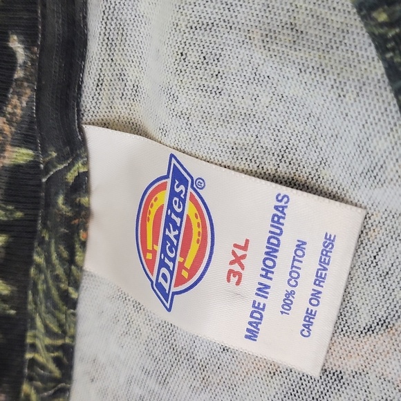 Dickies Womens Long Sleee CamoWest Pullover Shirt Green Black - Picture 4 of 4